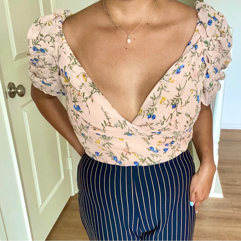 Pink flower top